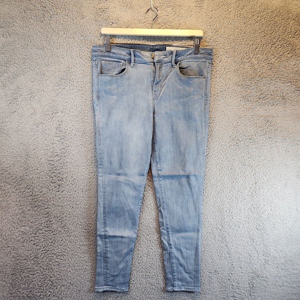 Treasure & Bond Jeans Mens 30 Blue Denim‎ Stretch Tapered Leg Mid Rise 5 Pockets